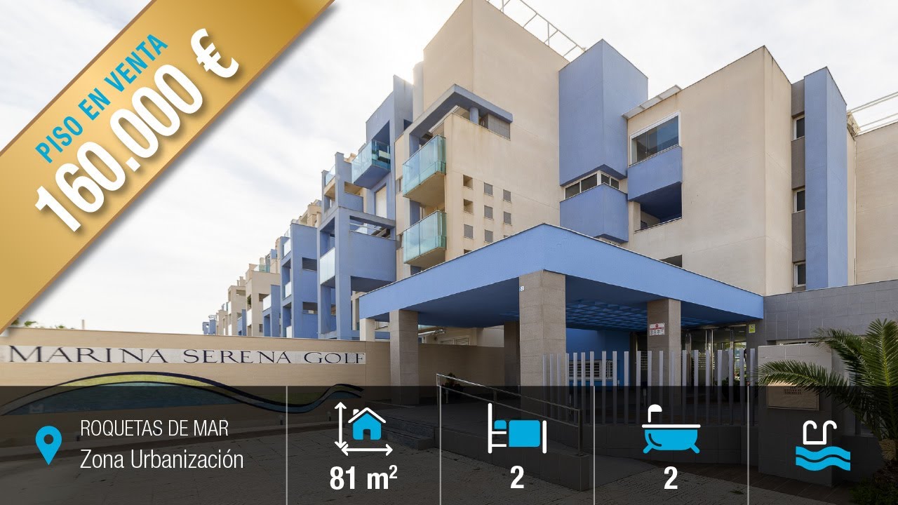 AMPLIO PISO PRIMERA LINEA DE PLAYA🏖 160000€,Roquetas de Mar, (Almería