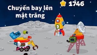 Game Phiêu Lưu Không Gian - Chuyến Bay Lên Mặt Trăng | Lắp Ráp Phi Thuyền screenshot 1