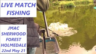 LIVE MATCH FISHING - Sherwood Forest Farm Park - Holmedale- MAC-22.5.21-Rain- Skellydale Trophy RD 2