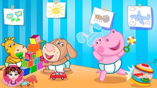 Little Hippo Care - Hippo Kids Games Full Episode 90 - Baby Games Videos