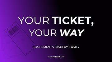 Event Ticket with Ticket Scanner | Customize Ticket Number Labels!