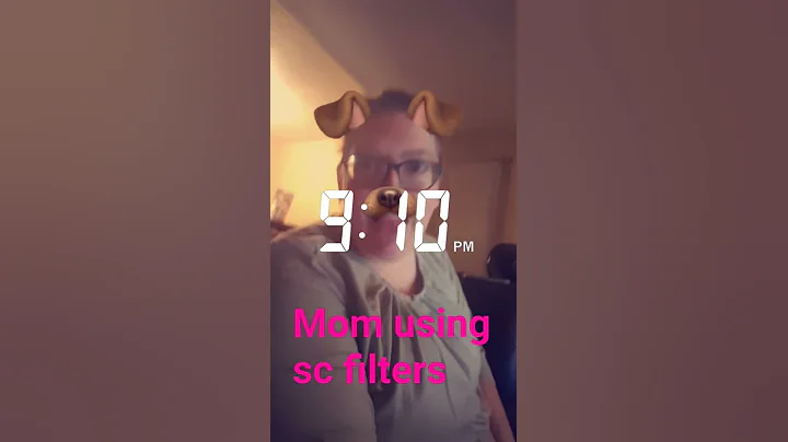 Mom using SnapChat filters for first time