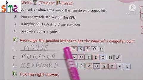 Exercises of Ch-3/Class-1/Computer (Cyber Beans)/by Hinnu Gulati