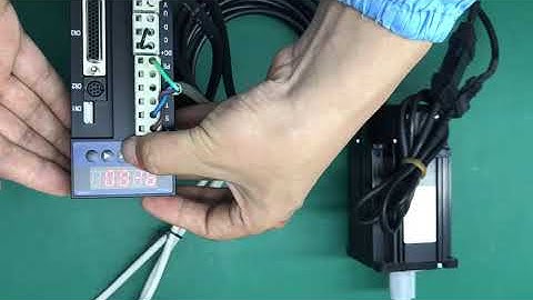 B2 servo trial operation jog mode explanation 750W