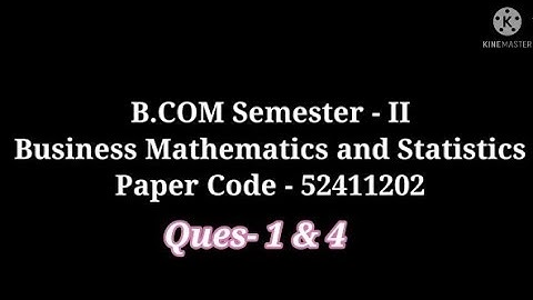 DU SOL || Business Mathematics and Statistics || Sem-2 ||Solved Assignment  ABE August 2021||