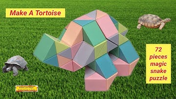 Make A Tortoise - 72 Pieces Magic Snake Puzzle #snakelordmagicsnakepuzzletutorial