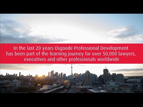 OsgoodePD | A world leader in legal lifelong learning.