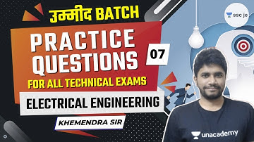9:00 PM - उम्मीद Batch | Electrical Engineering Practice Questions by Khemendra Verma | Day-7
