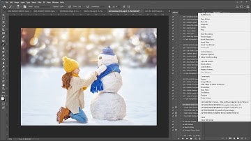 Add Snow video Animation using Photoshop and the LSP Ice Kissed Winter PS Action Suite video 3