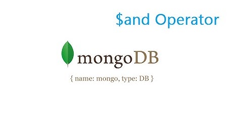 $and operator: MongoDB