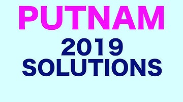 Putnam Exam 2019 Solutions