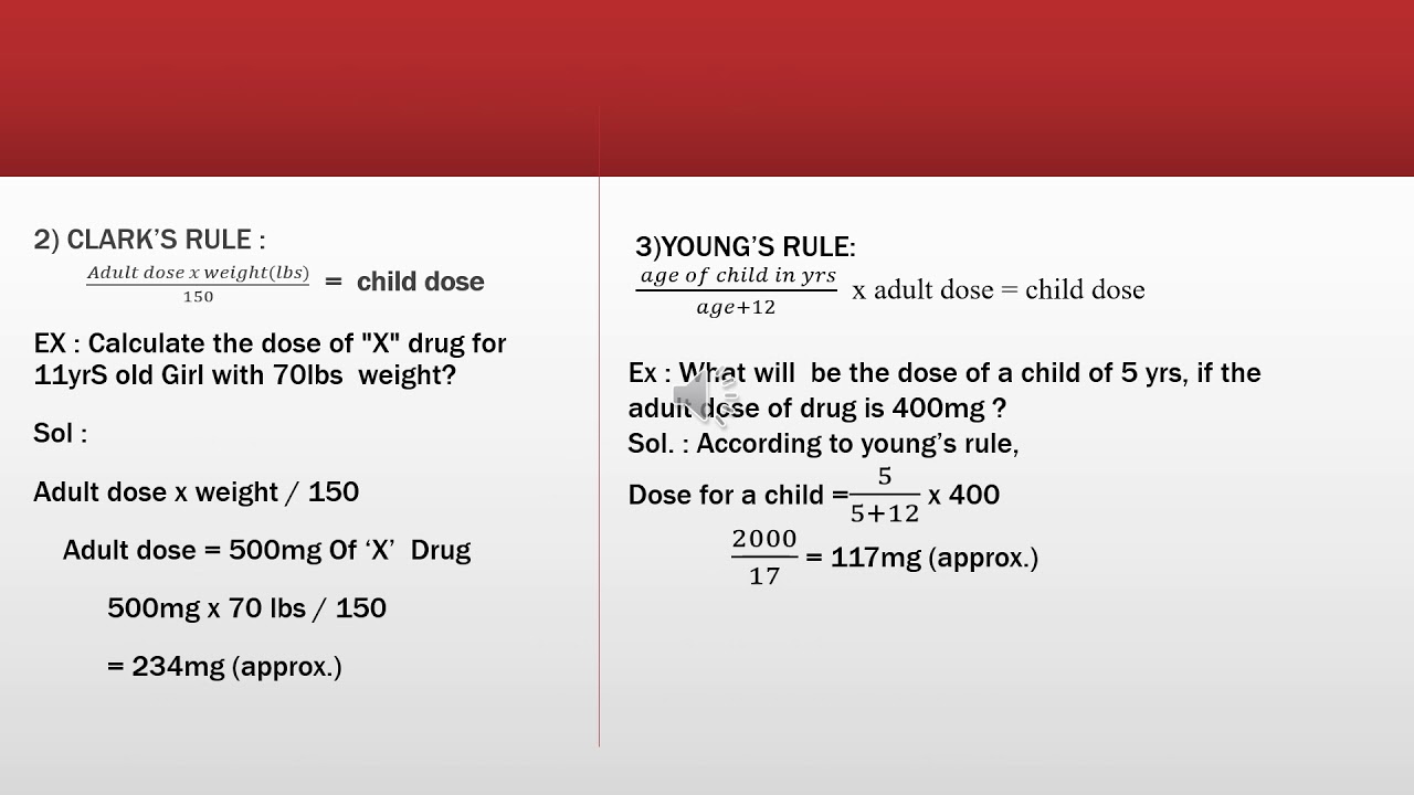 Pediatrics Dosage Calculation Practice