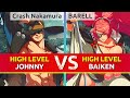 Ggst  crash nakamura johnny vs barell baiken high level gameplay