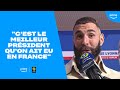  le vibrant hommage de karim benzema  jeanmichel aulas lors des trophes unfp