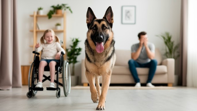 Paralyzed Little Girl Points at Her German Shepherd🐶| What He Did Next Brought Everyone to Tears❤️ - YouTube