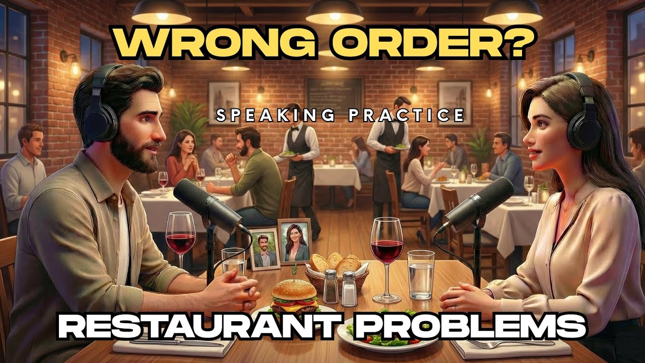 English Listening Practice - Restaurant Problems: Wrong Order, Dirty Dishes & The Bill
