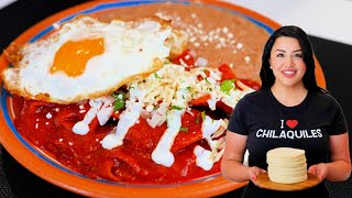 The very BEST Chilaquiles Recipe Mexican Breakfast food