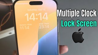 How to show multiple clocks on iPhone lock screen? screenshot 5