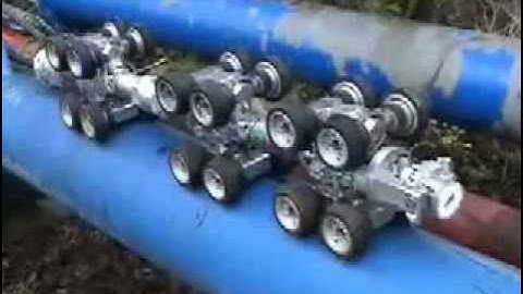 NDT VT Video and Laser inspection Robot for inner pipe applications