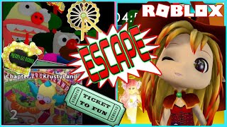 🎢 ESCAPE from NEW Chapter 7 KRUSTYLAND! ROBLOX The Piggysons!