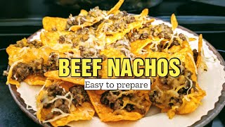Beef Nachos Easy To Prepare 