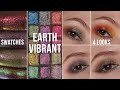 Clionadh earth vibrant multichromes  swatches of each shade  4 looks