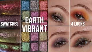 Clionadh Earth Vibrant Multichromes | Swatches of each shade & 4 looks