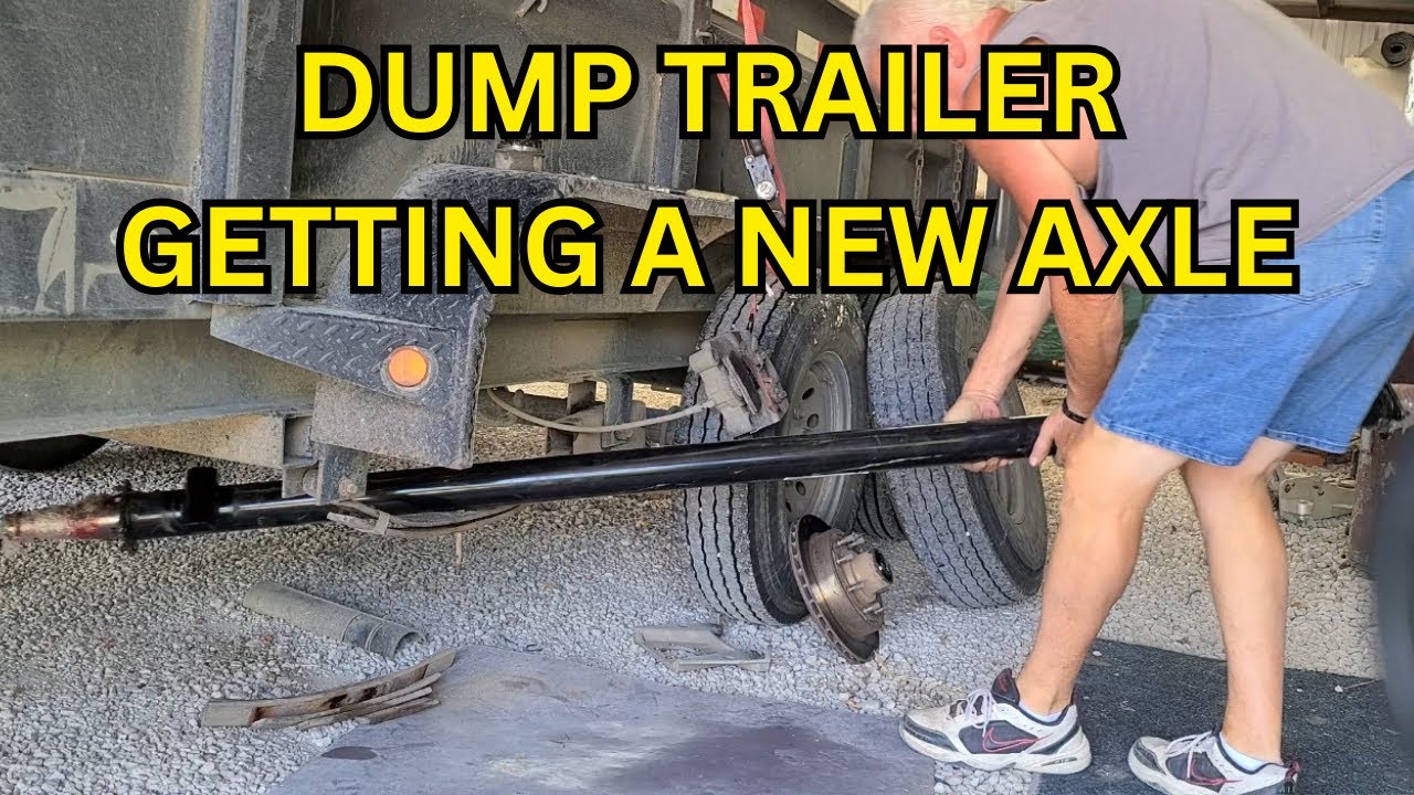 Trailer Axle Swap Cracked Spindle YouTube
