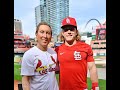 Daniel neiditch throwing out the first pitch of st louis cardinals game april 25 2022 for charity