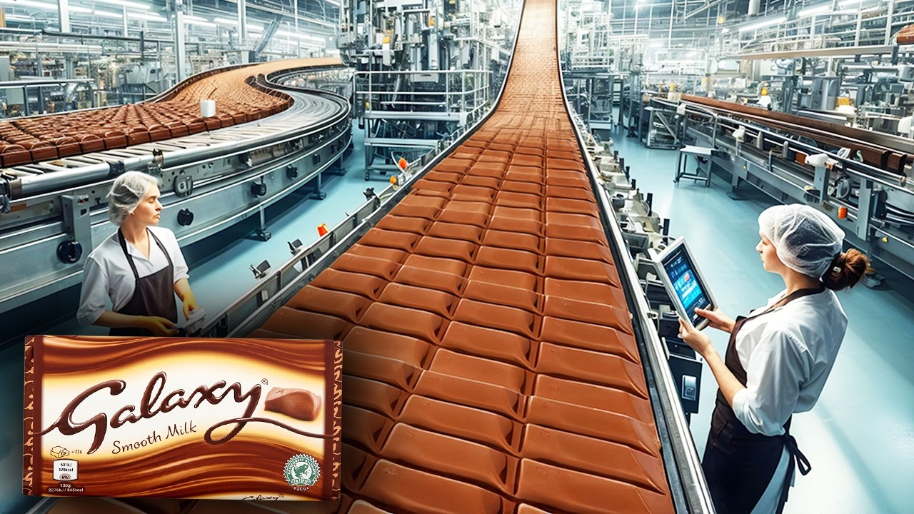 Как производится шоколад Galaxy — внутри самой мягкой шоколадной фабрики в мире!🍫