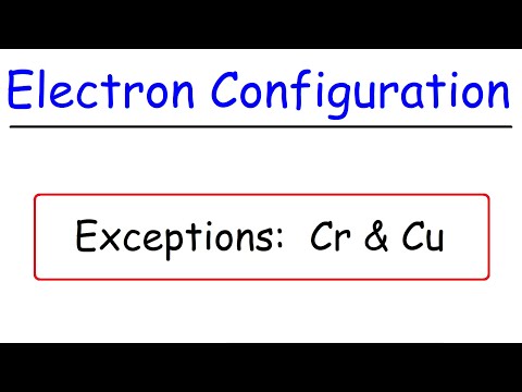 Wideo: Ile wyjątków od standardowych konfiguracji elektronów jest w bloku D?
