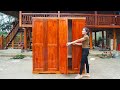 Woodworking skills complete wooden wardrobe for sell  make wooden wardrobe  my farm  o