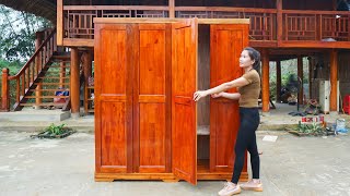 Woodworking Skills Complete Wooden Wardrobe For Sell  Make Wooden Wardrobe | My Farm / Đào