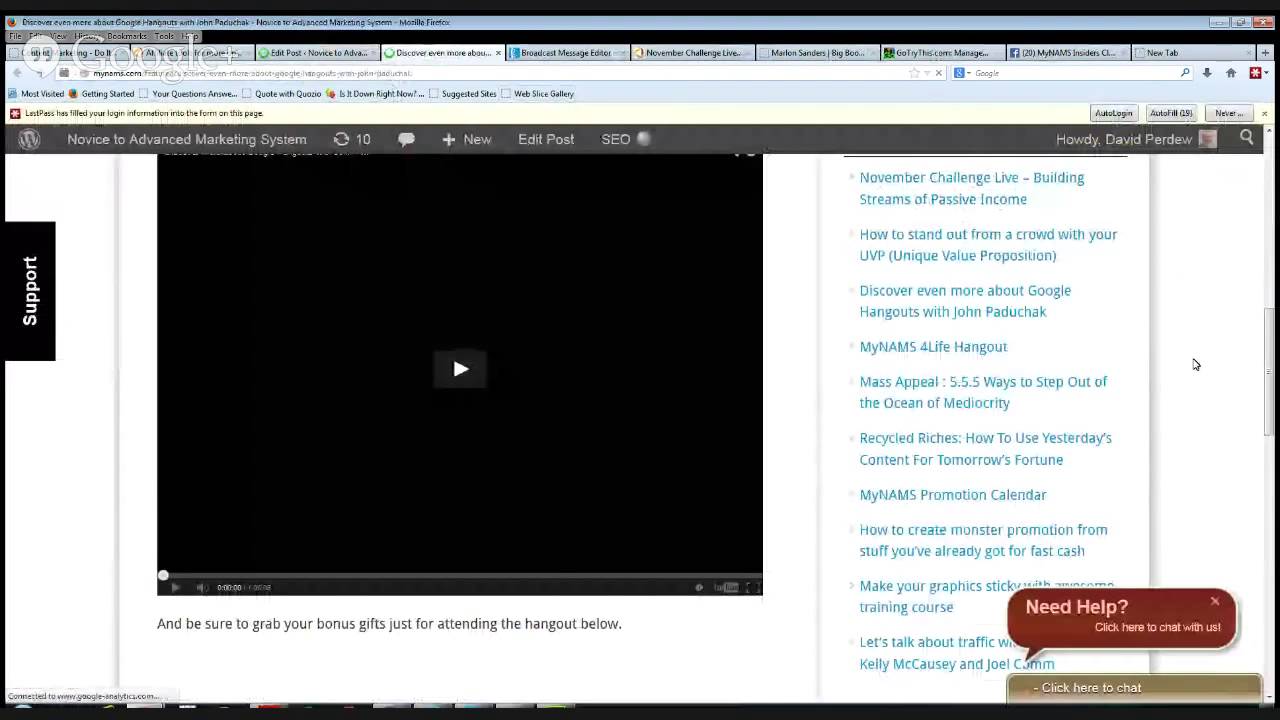 MyNAMS November Challenge Found Money - Creating Passive Income Streams