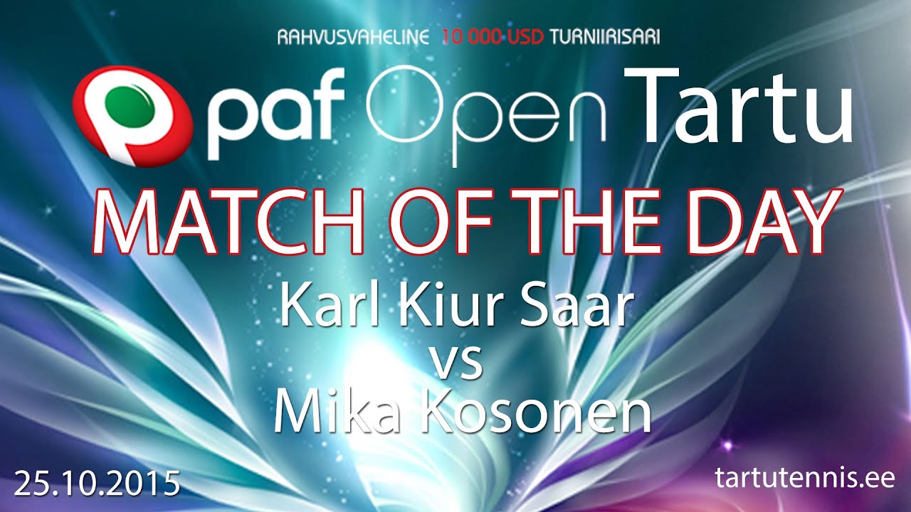 Paf Open Tartu 2015 - päeva mäng 25.10