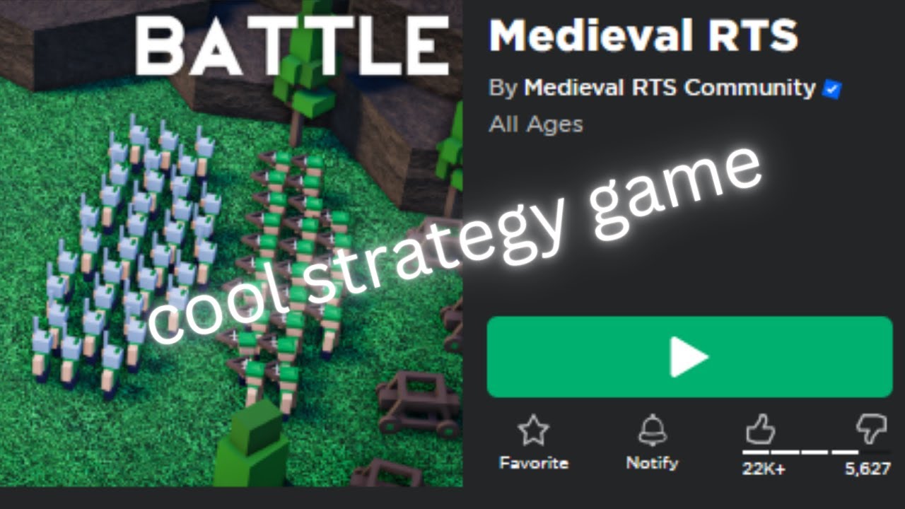 a medieval RTS experience - YouTube