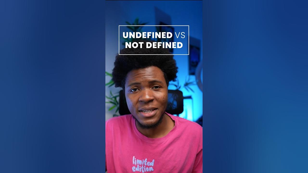 UNDEFINED vs NOT DEFINED in JS #javascript - YouTube