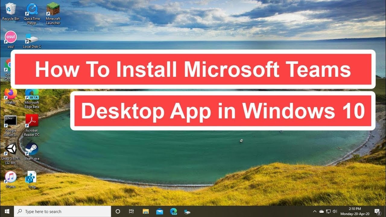 install ms teams windows 10