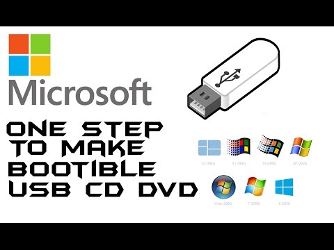 Microsoft | Make Bootable USB CD DVD in 1 minute ( Microsoft Windows XP , Vista , 7 , 8 , 8.1 , 10 )