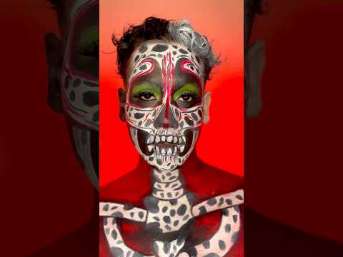 Mashups❤️🖤🤍Esqueleto, Dálmata y el toque Cruela Devil #makeup #maquillaje #fyp #foryou