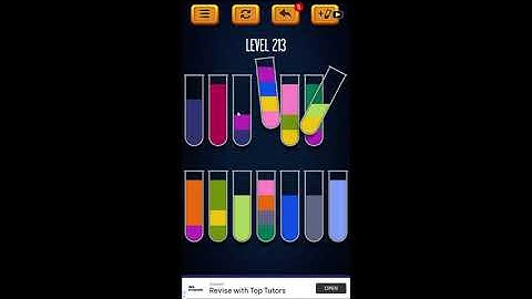 Water Sort Puzzle - Color Liquid Sorting Game Level 213 Solution