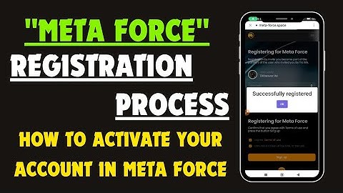 Meta Force Registration in Trust Wallet 2023