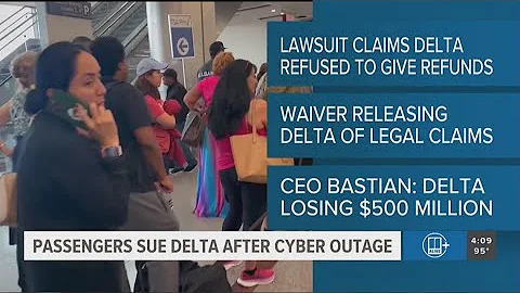 Delta passengers file class action lawsuit over CrowdStrike outage issues
