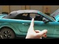 HOW TO FIX YOUR FORD MUSTANG CONVERTIBLE TOP THAT WON'T GO  DOWN OR UP