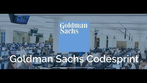 Goldman Sachs Interview Problem#2
