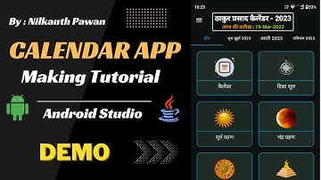 How to make Calendar App in Android Studio in Hindi | How to create Calendar App in Android Studio