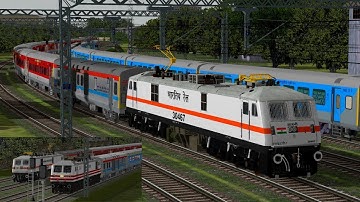 BILASPUR RAJDHANI II बिलासपुर राजधानी II RAJDHANI VS SHATABDI IN MSTS OPENRAILS