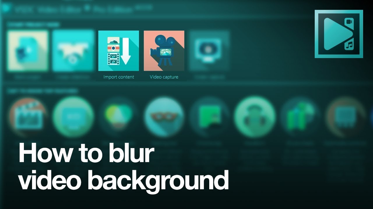 How to blur background in video