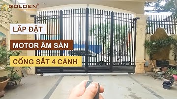 Thi công lắp đặt cổng tự động âm sàn