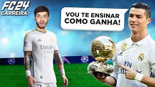 Cristiano Ronaldo Voltou pra me Ensinar a Ganhar a Bola de Ouro no Modo Carreira do FC 24!